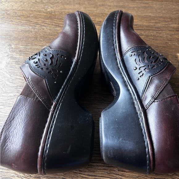 Ariat Brown Leather Clog Slip On Heels Western Comfort Shoes 8.5B - Picture 5 of 11